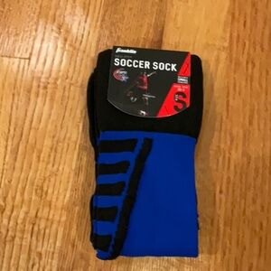 Franklin Neo-Fit Black and Blue Soccer Socks